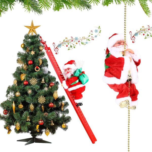 Kletternder Weihnachtsmann