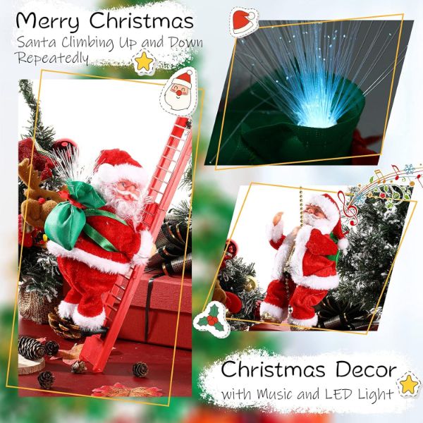 Kletternder Weihnachtsmann