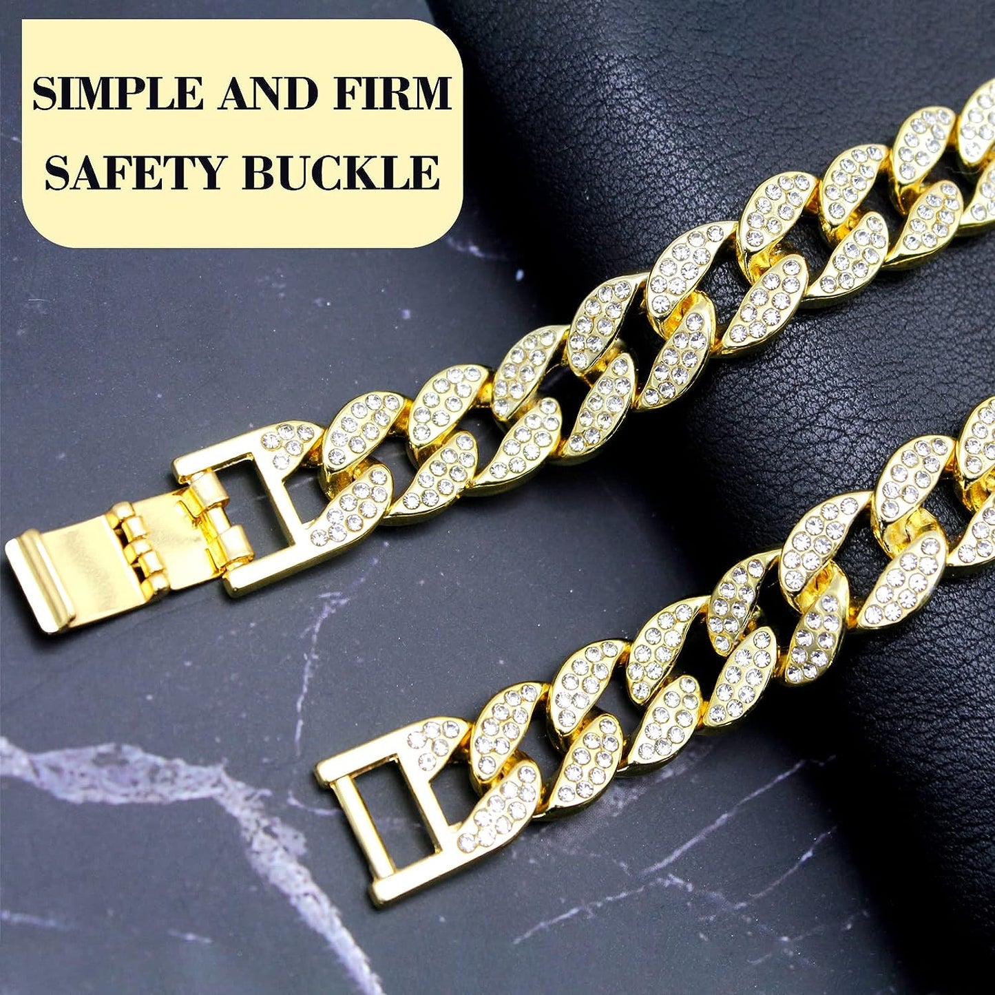 Kubanische Gliederkette aus Gold für Hunde