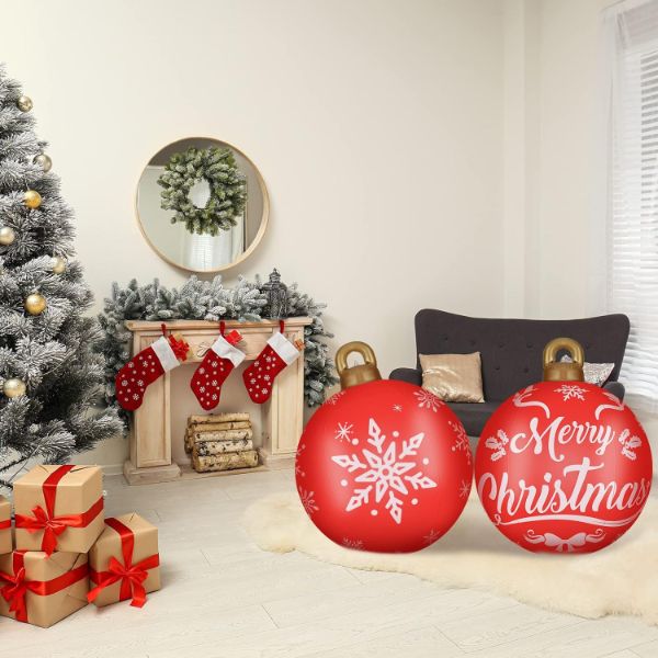 Christmas Giant Inflatable Ball Decoration (24 Inch)
