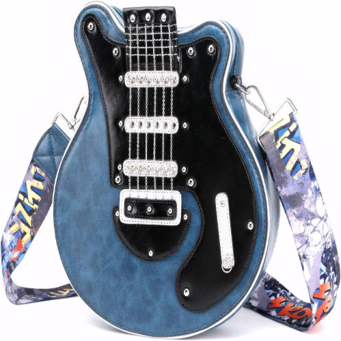 Guitar Shaped Crossbody Purse Bag