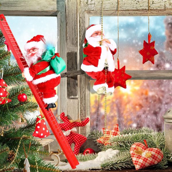 Kletternder Weihnachtsmann