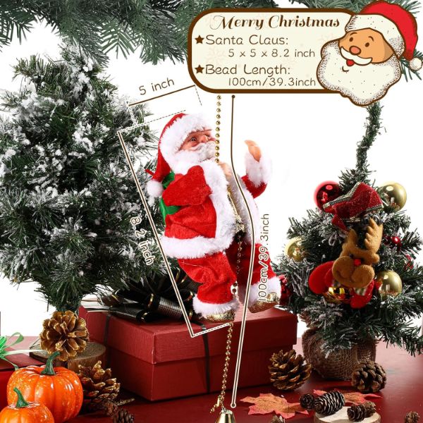 Kletternder Weihnachtsmann