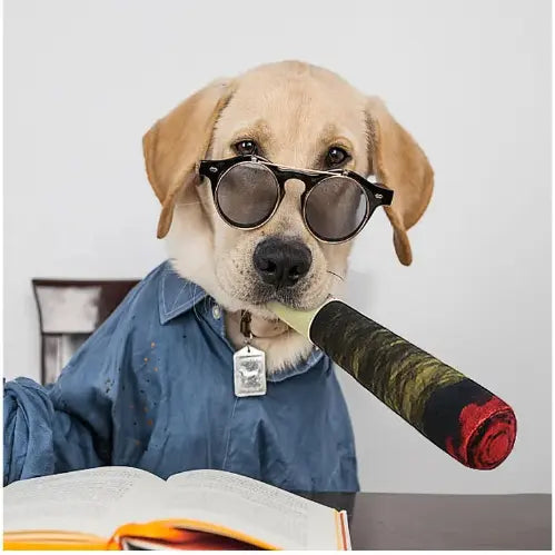 Plüschtier „Hundezigarre“