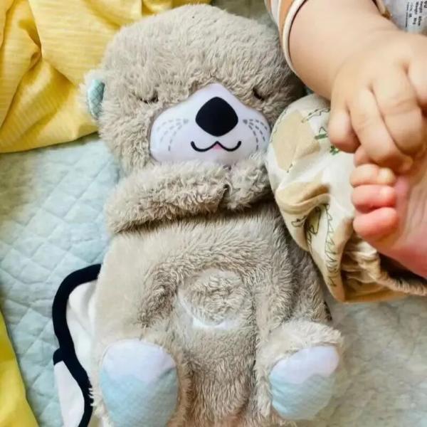Breathing Plush Otter & Koala With Heartbeat Sleeping Aid