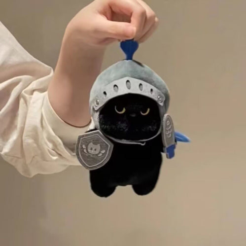 Black Cat Knight Plush Toy: Your Loyal Fantasy Companion