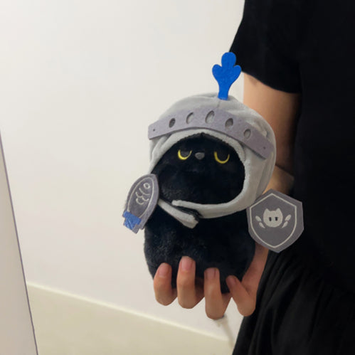 Black Cat Knight Plush Toy: Your Loyal Fantasy Companion