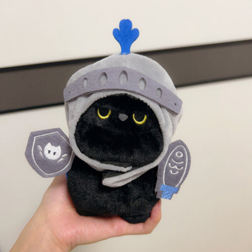 Black Cat Knight Plush Toy: Your Loyal Fantasy Companion