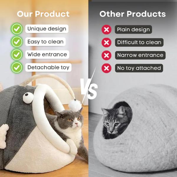 Shark, Angler & Puffer Fish Cat Bed