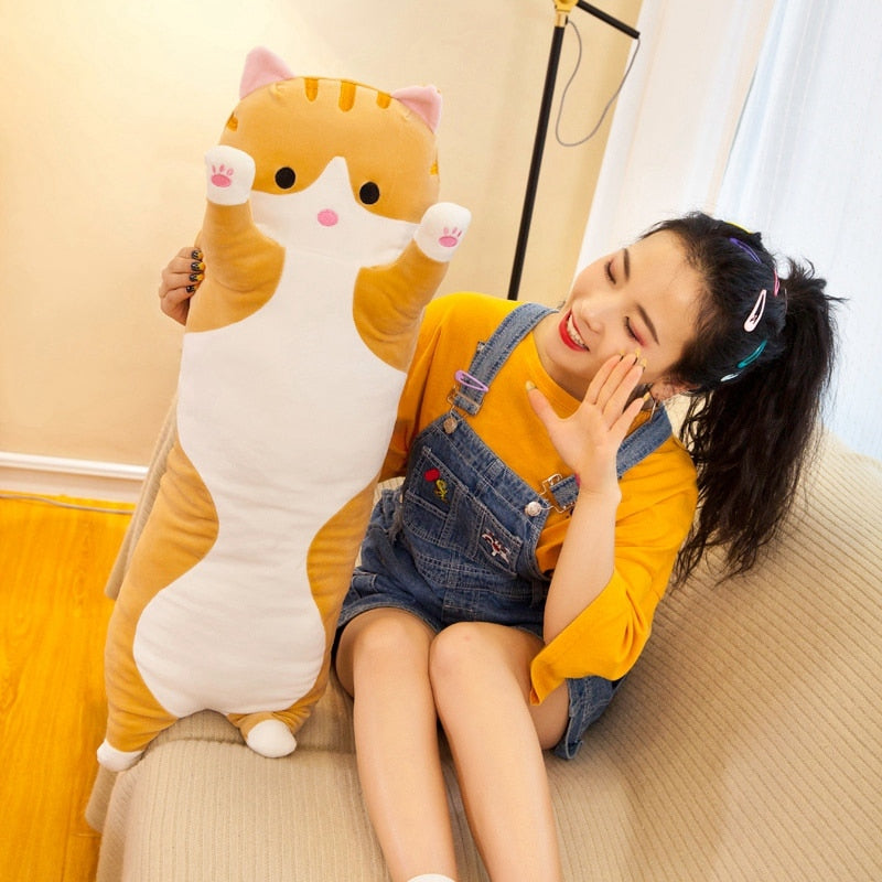 Long Cat Squishmallow Pillow