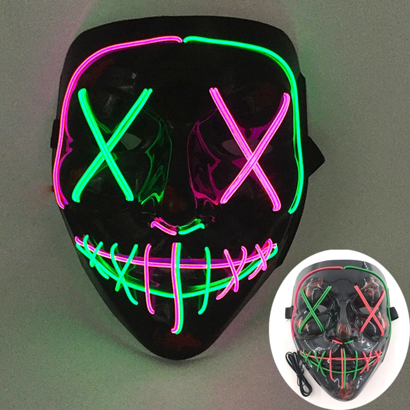 2023 Halloween LED Purge Maske