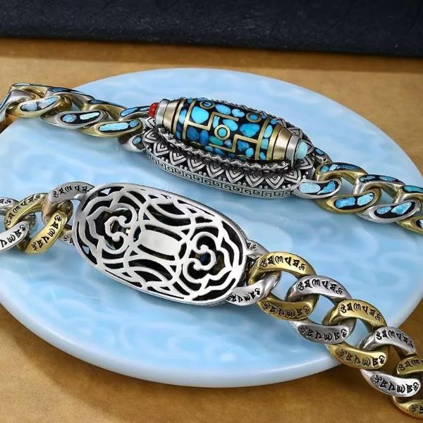 ターコイズ ナインアイ ジビーズ ブレスレット