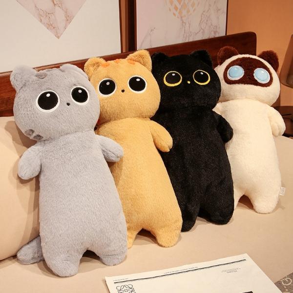 Schwarzes Katzen-Plüschtier & Cousins