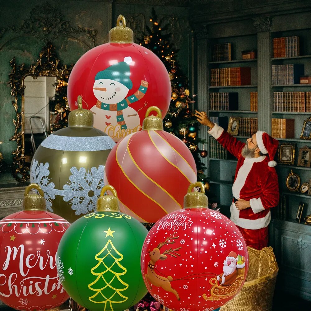 Christmas Giant Inflatable Ball Decoration (24 Inch)