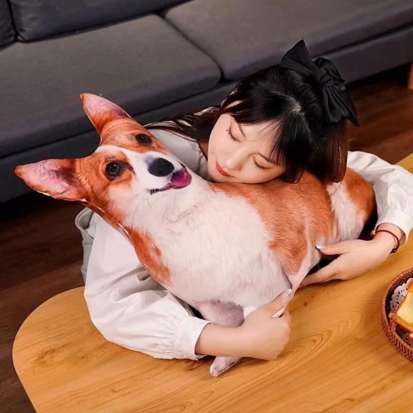 3D犬ぬいぐるみ枕