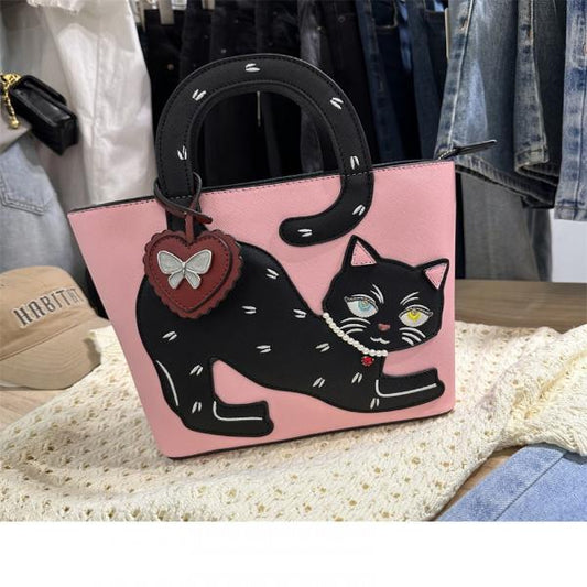 Long Tail Premium Cat Crossbody-Handtasche