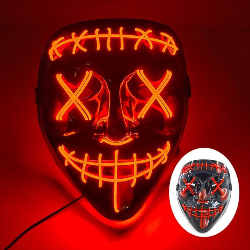 2023 Halloween LED Purge Maske