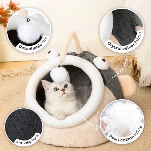 Shark, Angler & Puffer Fish Cat Bed