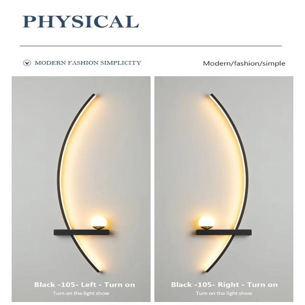 Modern LED Minimalist Bedside Arc Lamp