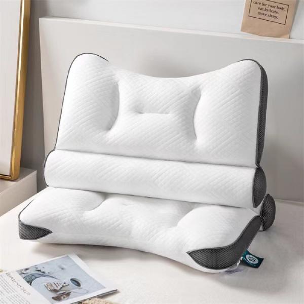 Ergonomisches Gänsedaunenkissen mit Nackenstütze