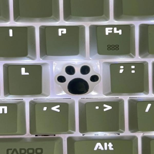 カスタム ゲーミング 猫の足跡とお尻のキーキャップ