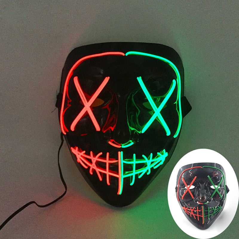 2023 Halloween LED Purge Maske