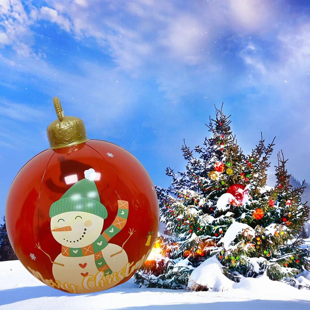 Christmas Giant Inflatable Ball Decoration (24 Inch)
