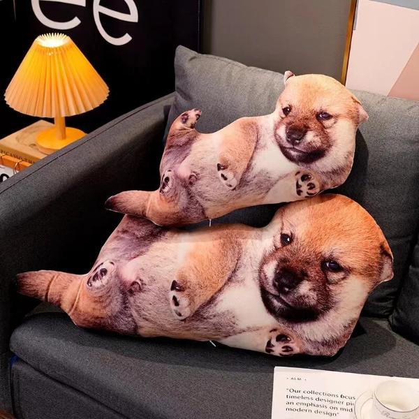 3D犬ぬいぐるみ枕