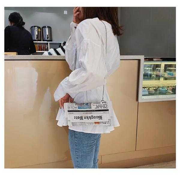 Fashion Newspaper Purse Clutch Bag