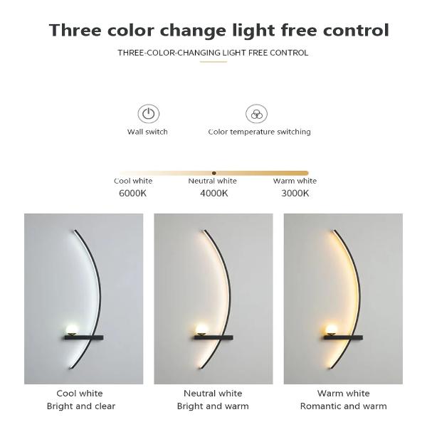 Modern LED Minimalist Bedside Arc Lamp