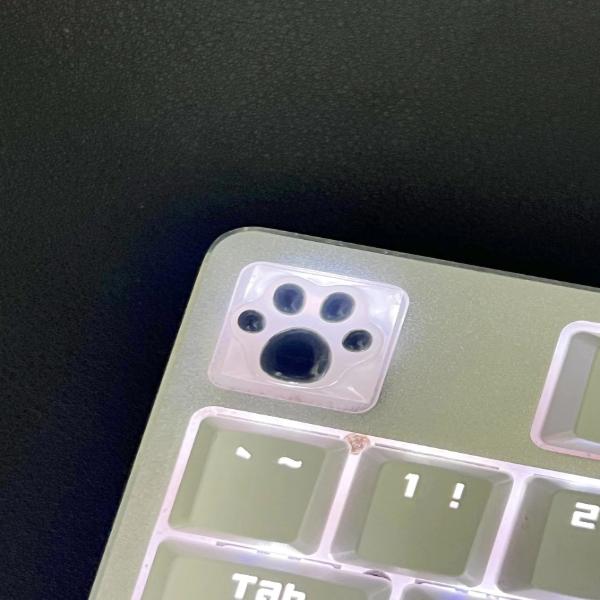 カスタム ゲーミング 猫の足跡とお尻のキーキャップ