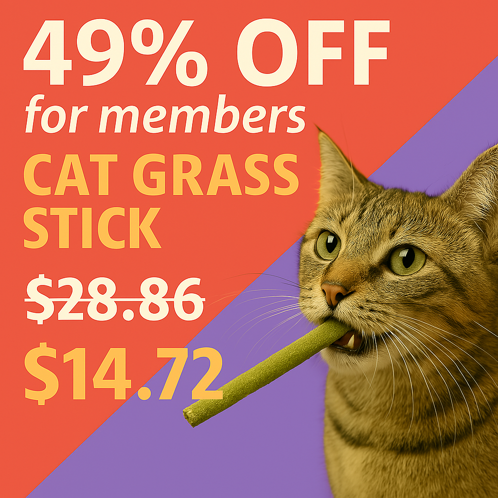 Japanese Cat Grass Teething Stick