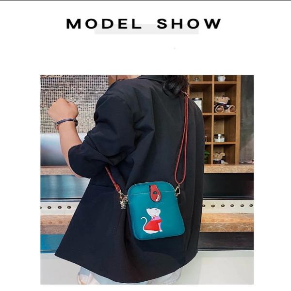 Kawaii Japanese Cat Crossbody Bag