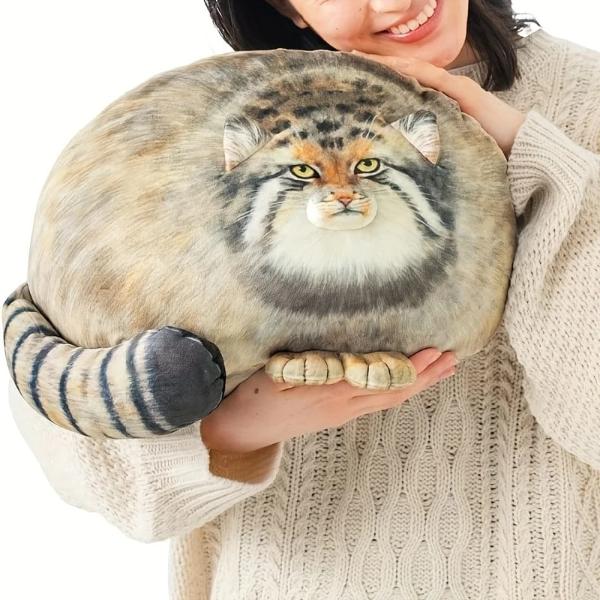 3Dパラス猫ぬいぐるみ