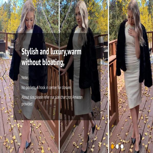 Women Luxury Winter Warm Fluffy Faux Fur Short Coat Jacket