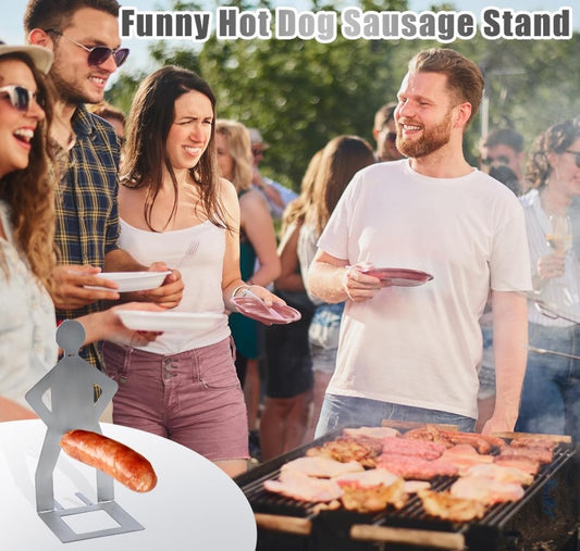Funny Standing Man BBQ Sausage Holder