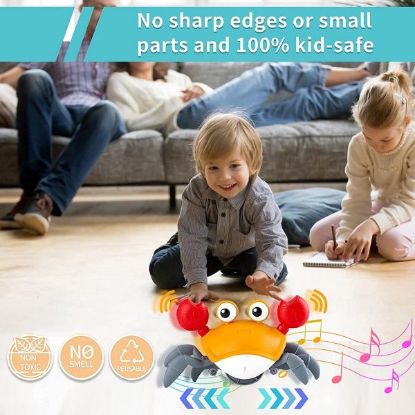 Interactive Crawling Crab Dog Toy