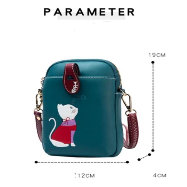 Kawaii Japanese Cat Crossbody Bag