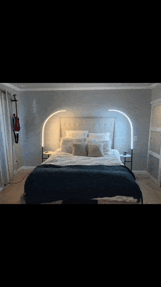 モダンな LED ミニマリスト ベッドサイド アークランプ