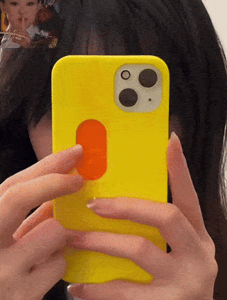 スライド式中指用スマホケース