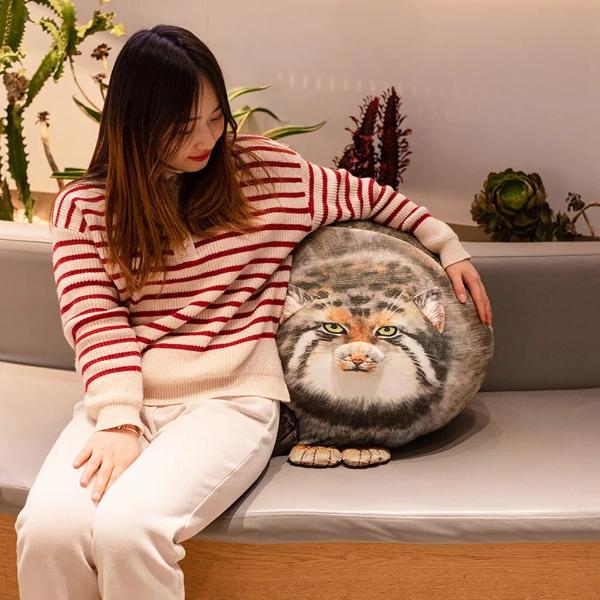 3Dパラス猫ぬいぐるみ