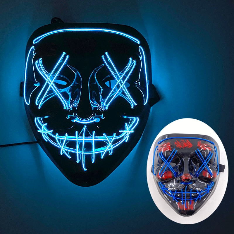 2023 Halloween LED Purge Maske