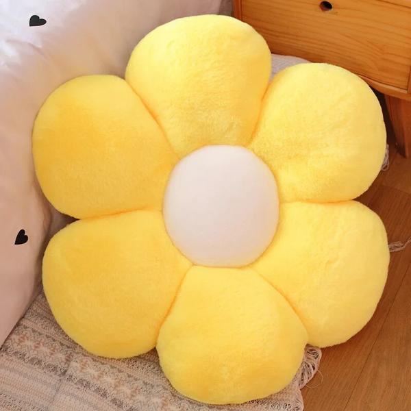 SOFA-LICIOUS Premium Flauschiges Blumen-Sofakissen