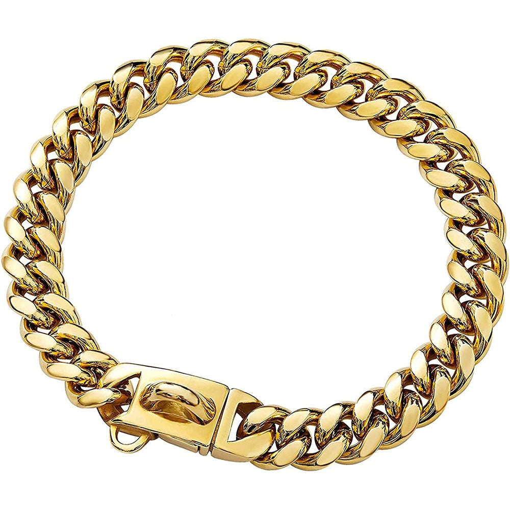 Kubanische Gliederkette aus Gold für Hunde