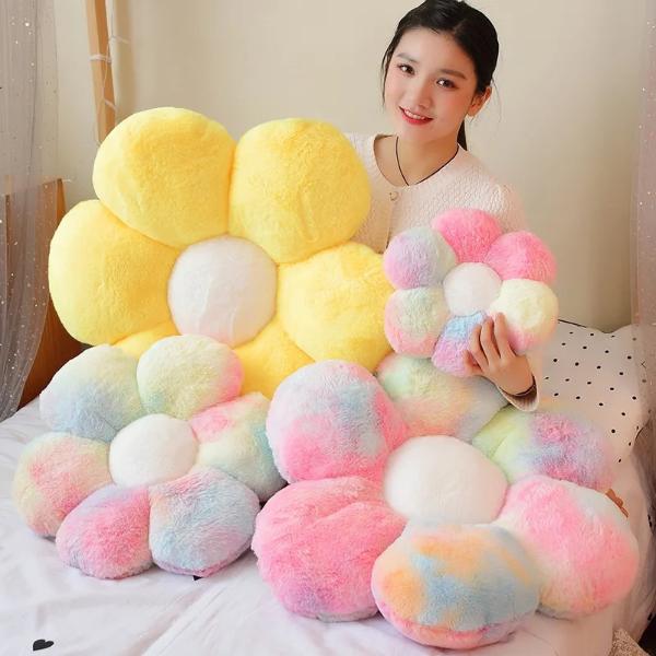 SOFA-LICIOUS Premium Flauschiges Blumen-Sofakissen