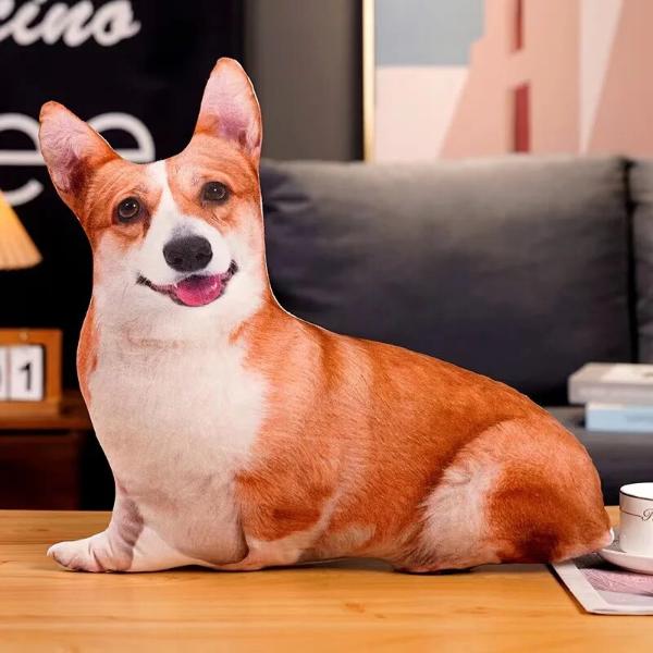 3D犬ぬいぐるみ枕