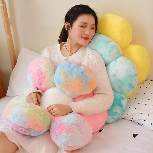 SOFA-LICIOUS Premium Flauschiges Blumen-Sofakissen