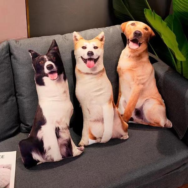 3D犬ぬいぐるみ枕