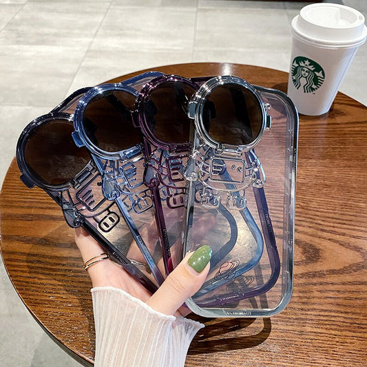 Glitzernde Astronauten-Telefonhülle für iPhone (VOLLSTÄNDIGER SCHUTZ)