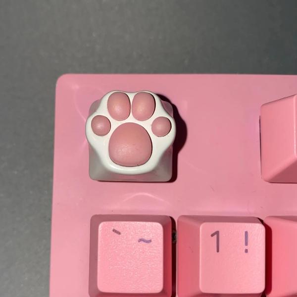 カスタム ゲーミング 猫の足跡とお尻のキーキャップ